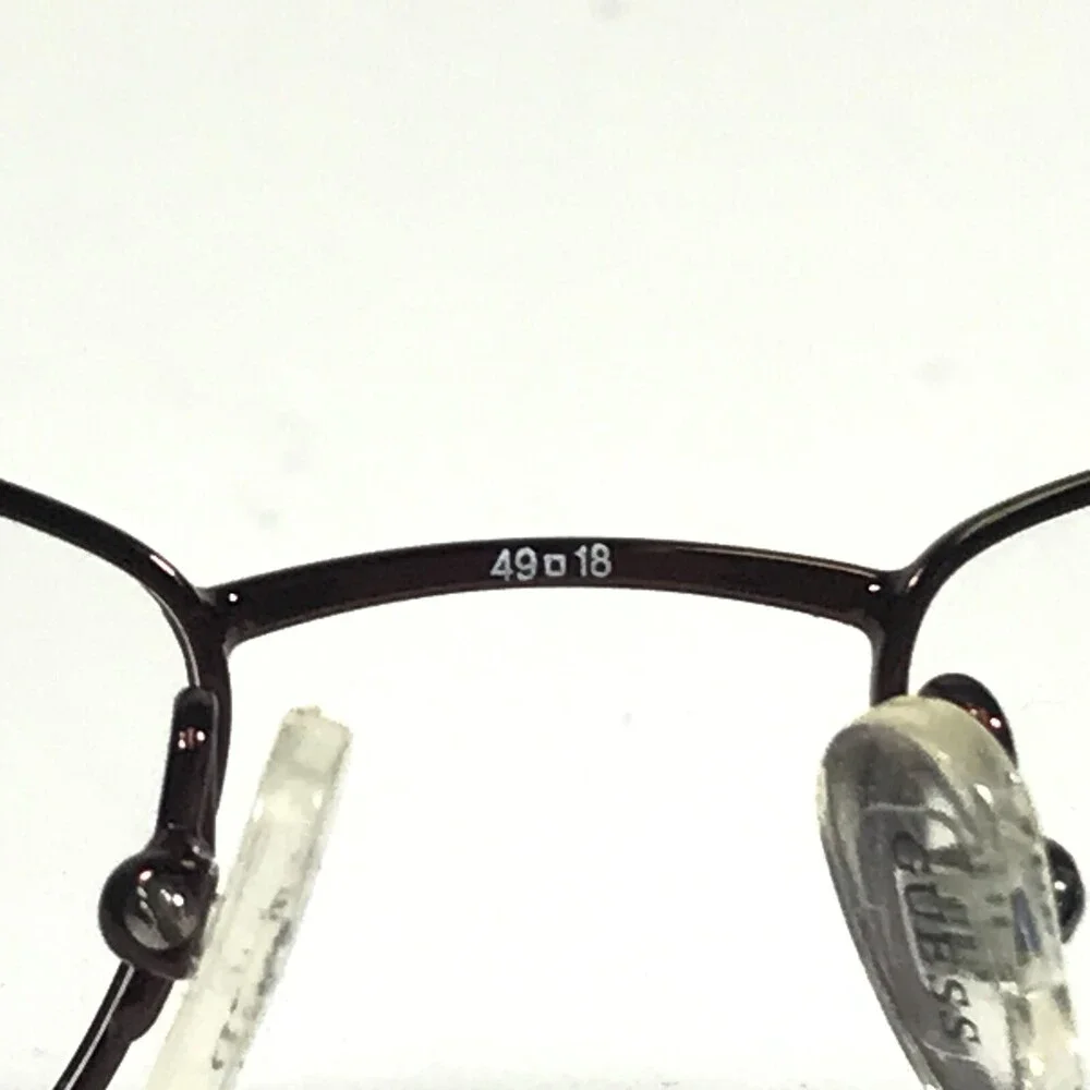 Guess Eyeglasses Frames GU1115 BU Red Burgundy Rectangular Full Rim 49-18-138